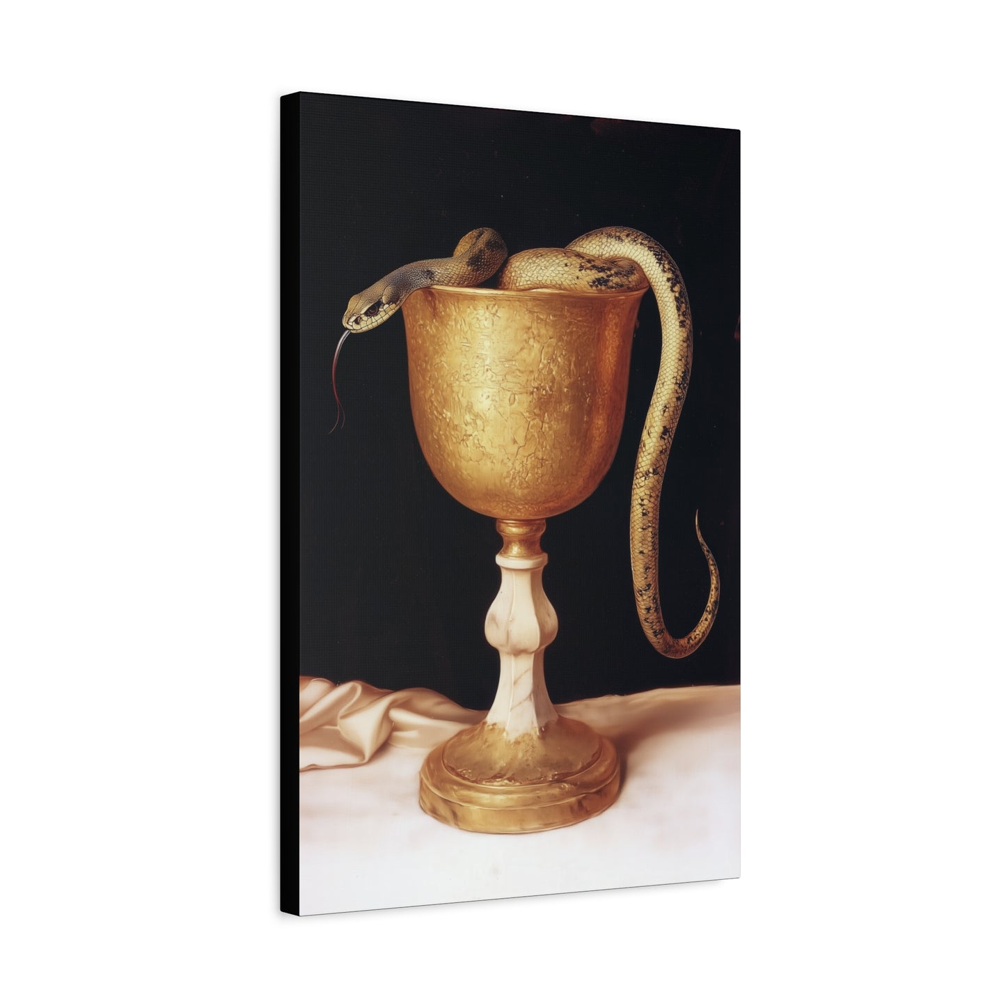 Saint John's Chalice - Gallery Wrapped Canvas - Print - Religious Art for your Home - Catholic
