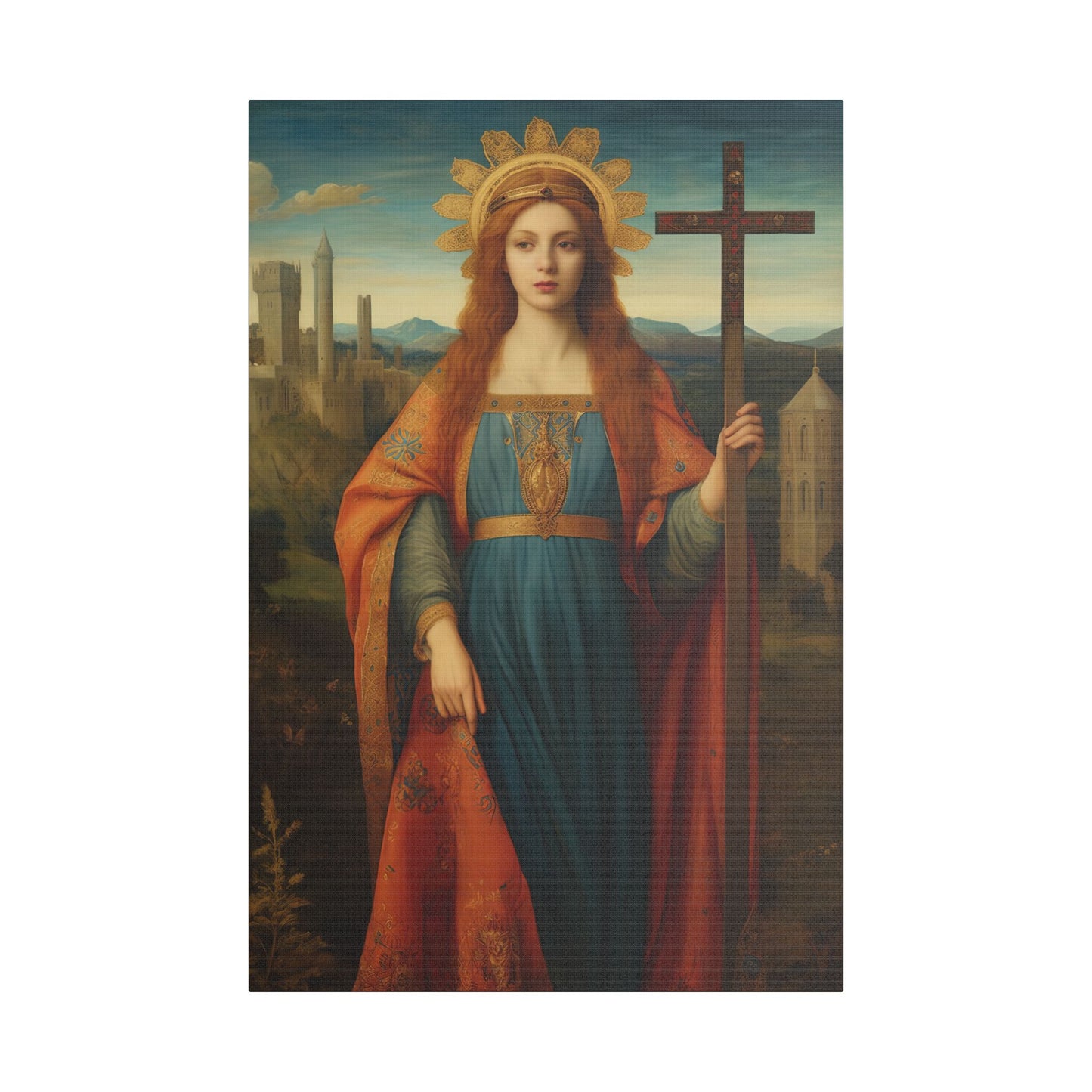 Saint Helena Canvas Print - Multiple Sizes - Catholic Home art - Museum Wrapped Canvas - Sanctified Souls Print