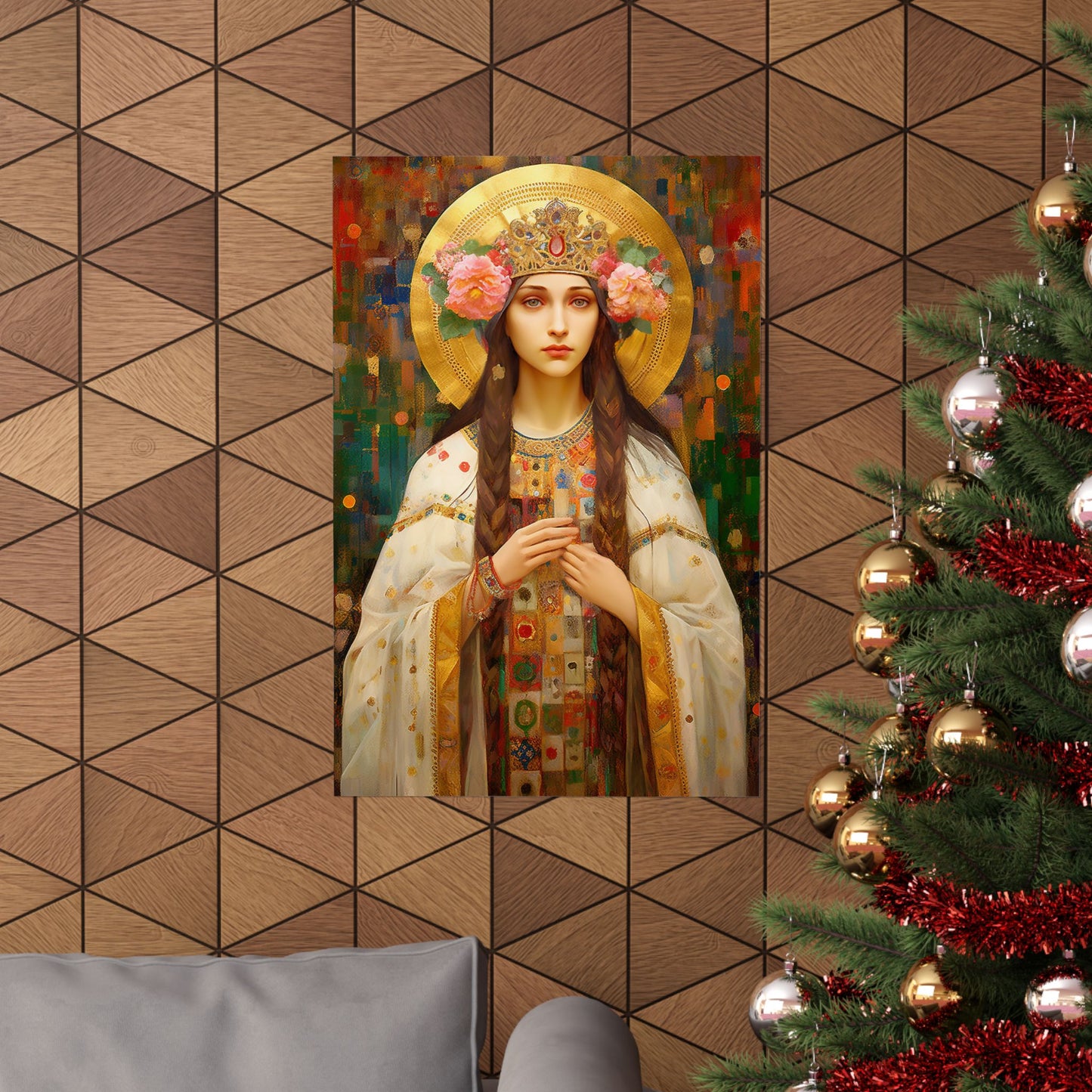 Saint Elizabeth of Hungary - Sanctified Souls Print - Multiple Sizes - Premium Matte Vertical Posters