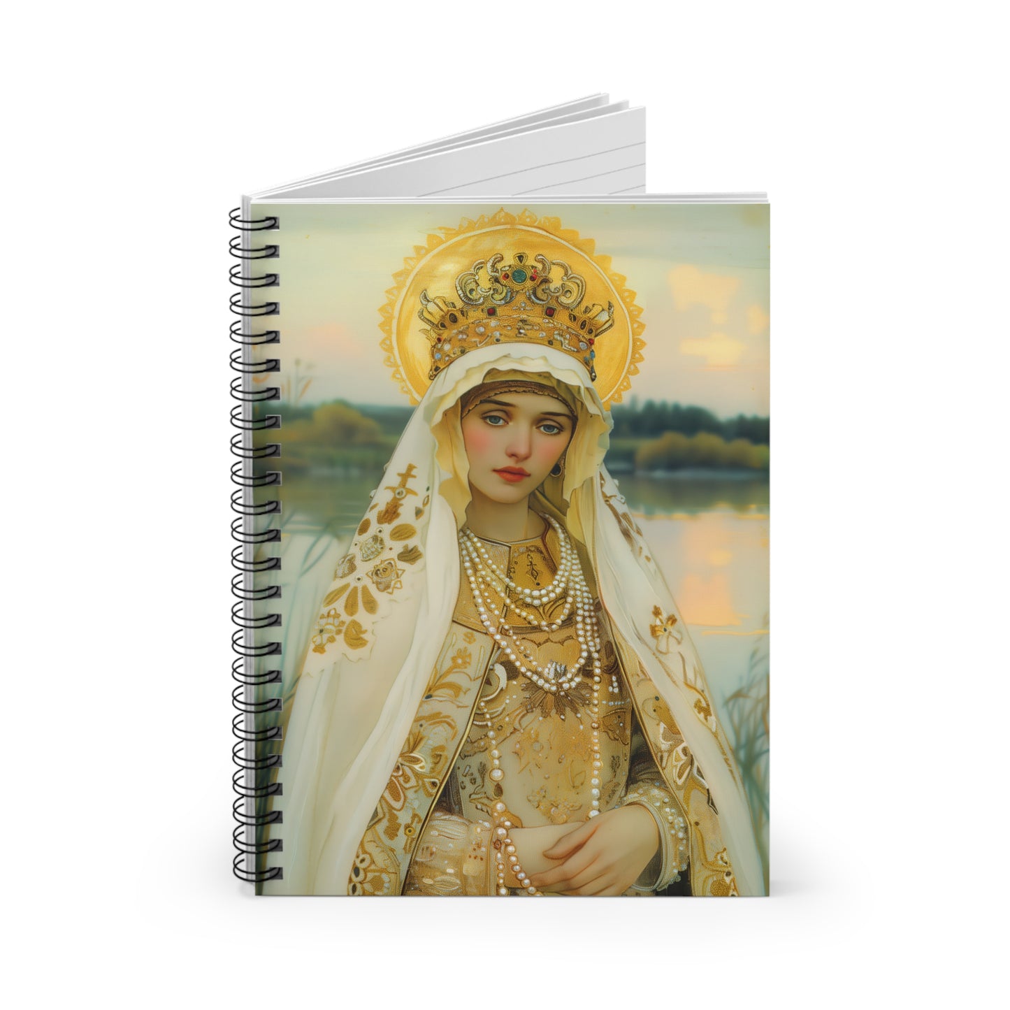 Saint Olga of Kyiv Sanctified Souls Art - Religious - Spiral Notebook - Ruled Line - Religious art - Saint Artwork