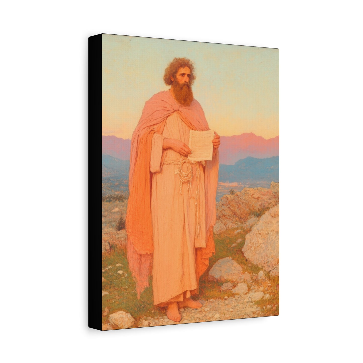 Obadiah - Keeper of the Lord's Warning and Mercy - Gallery Wrapped Canvas - Print - Religious Art for your Home - Catholic Art