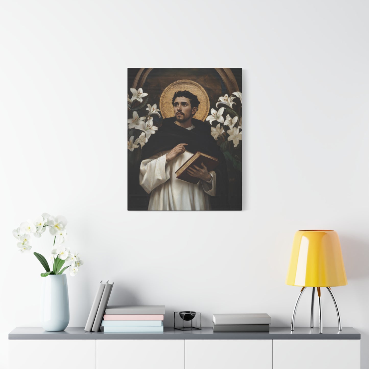 Saint Dominic -  Museum Wrapped Canvas - Sanctified Souls Print - Religious Art for your Home - Catholic Patron Saint Art