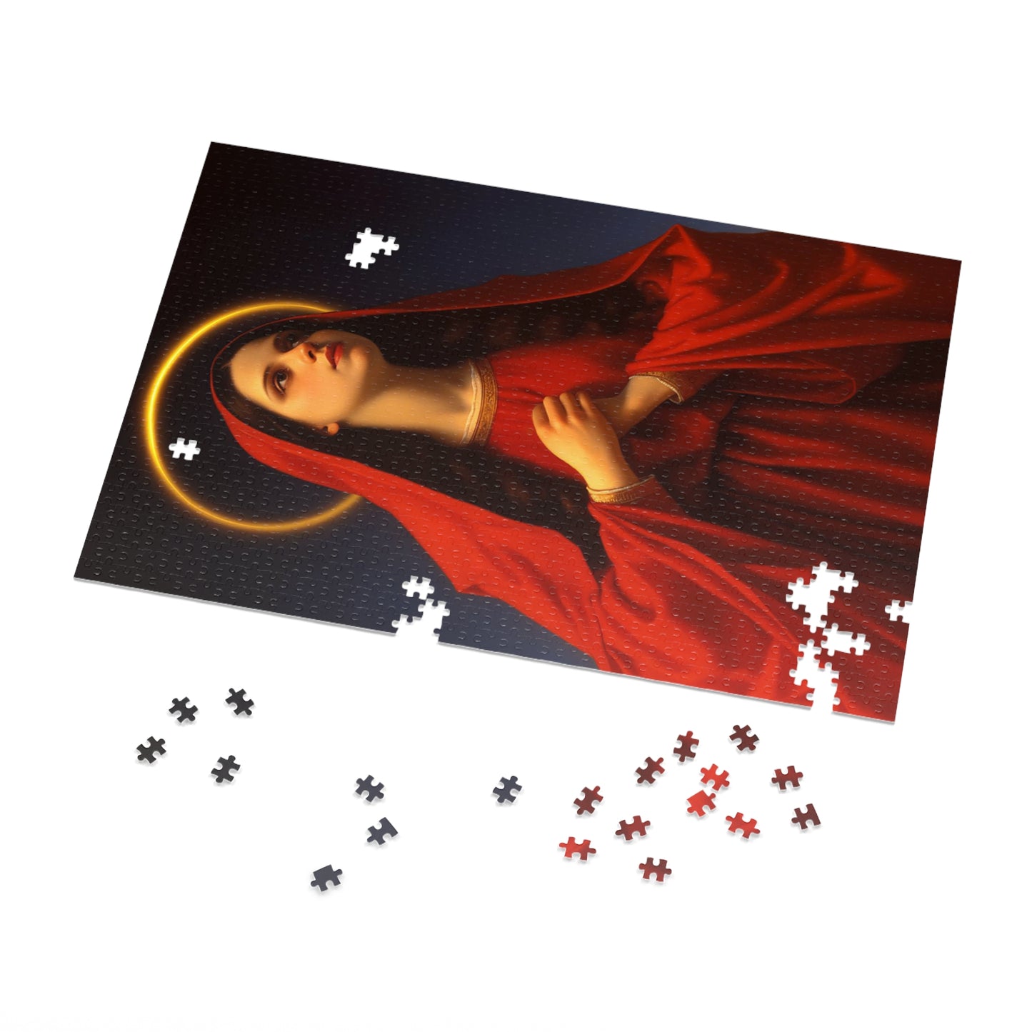 Mary the Blessed Virgin - Puzzle and Keepsake Tin - Religious Jigsaw Puzzle (30, 110, 252, 500,1000-Piece) - Religious Puzzle