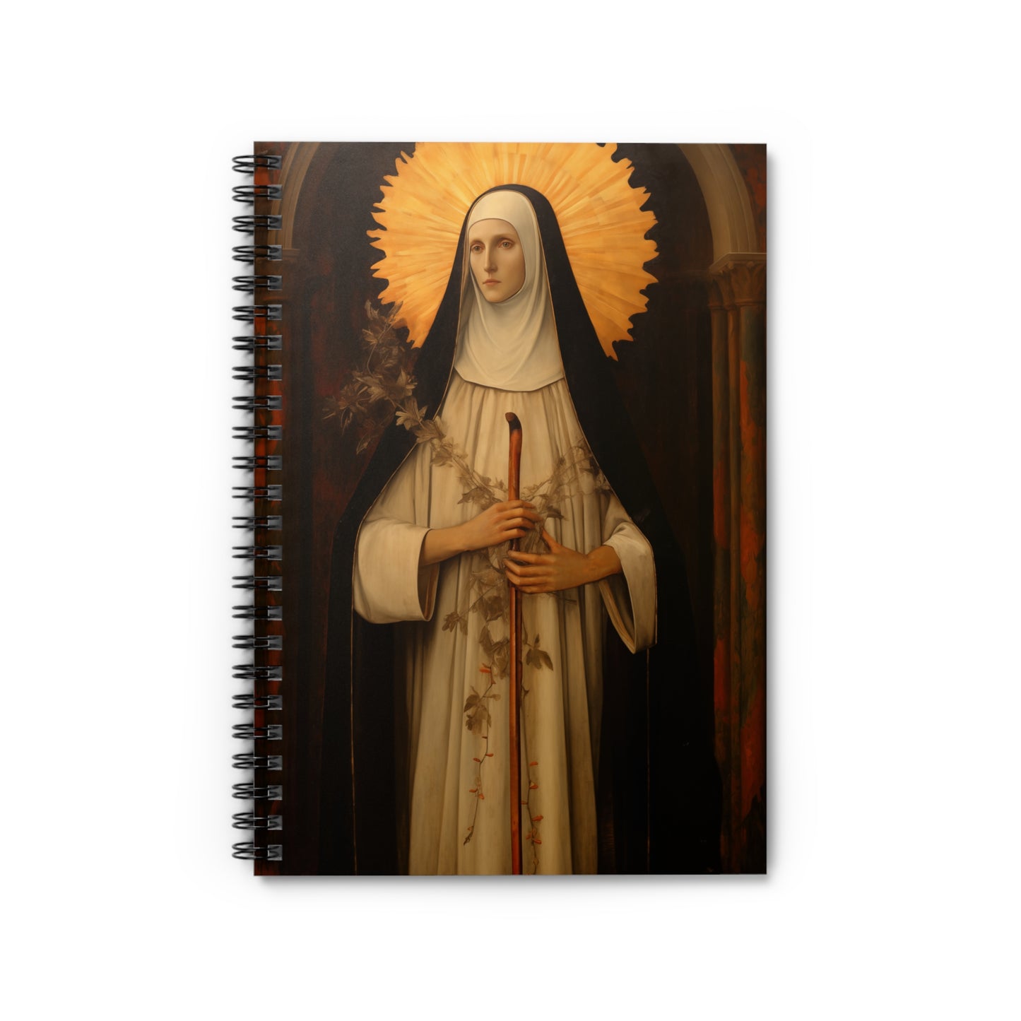 Saint Margaret of Castello Journal - Sanctified Souls Art - Religious Based Notebook - Spiral Notebook - Ruled Line