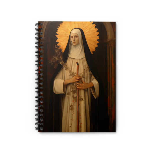 Saint Margaret of Castello Journal - Sanctified Souls Art - Religious Based Notebook - Spiral Notebook - Ruled Line