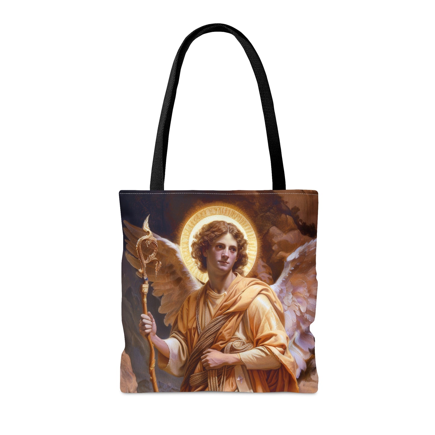 Saint Raphael the Archangel - Tote Bag - Large Medium Small Faith Art Bag - Catholic Faith Purse