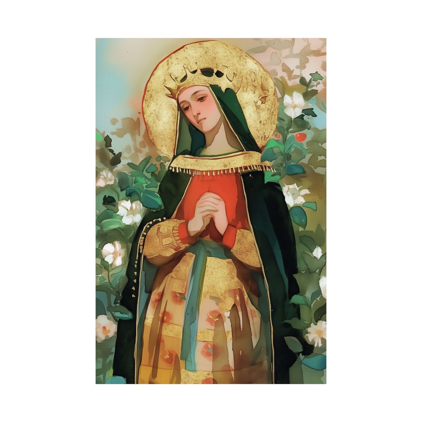 Saint Matilda of Germany - Sanctified Souls Print - Multiple Sizes - Premium Matte Vertical Posters - Matilda of Ringelheim