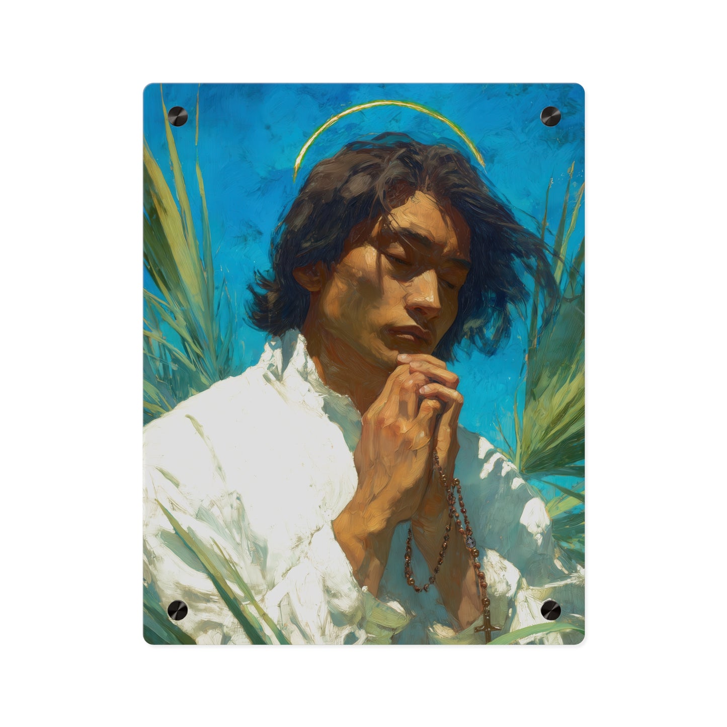 Saint Lorenzo Ruiz Wall Art Panel - Ready to Hang Acrylic Print - Catholic Saint Art - Patron Saint Print - Martyr Art