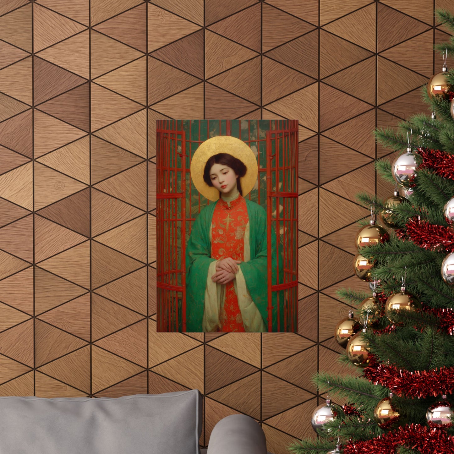 Saint Agnes Tsao Kou Ying  - Sanctified Souls Print - Multiple Sizes - Premium Posters - Catholic Art - Christian Home Decor Artwork