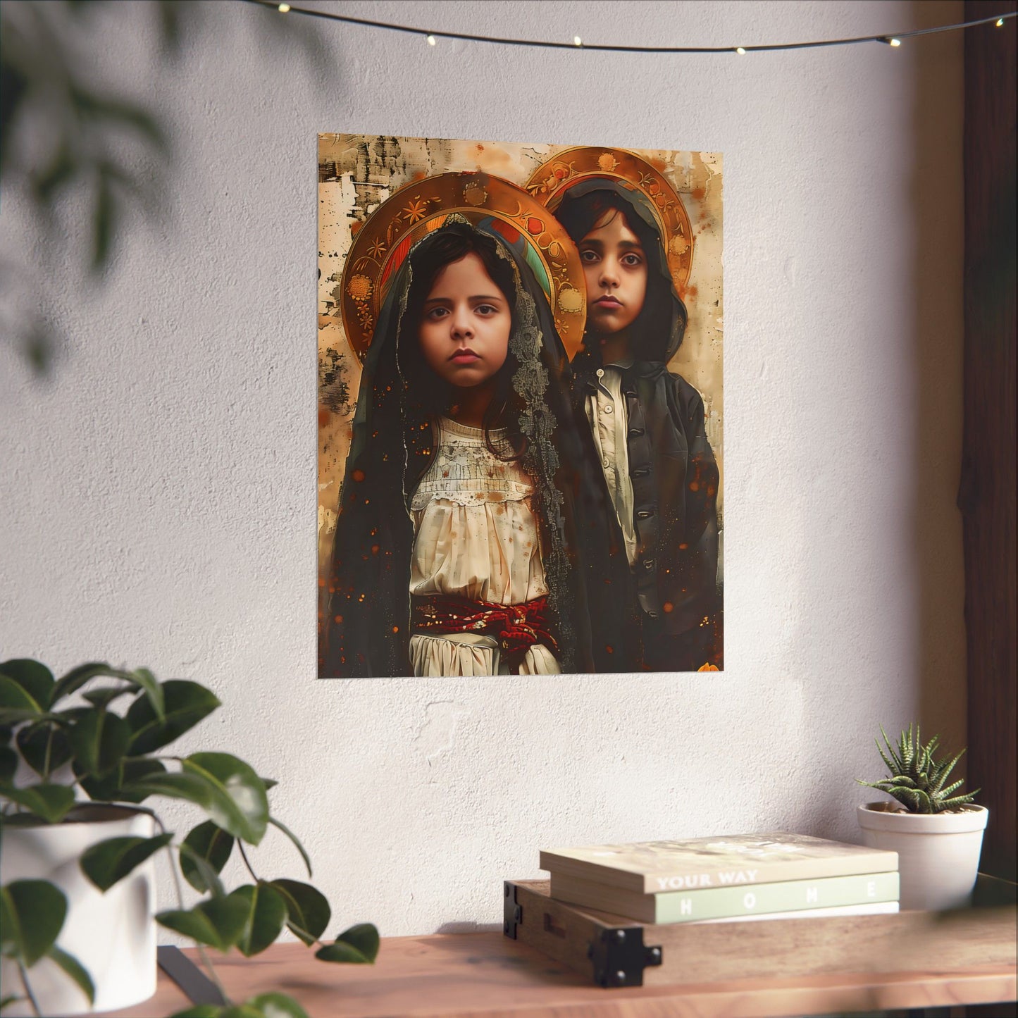 Saints Jacinta and Francisco Marto - Sanctified Souls Print - Multiple Sizes - Premium Matte Vertical Posters