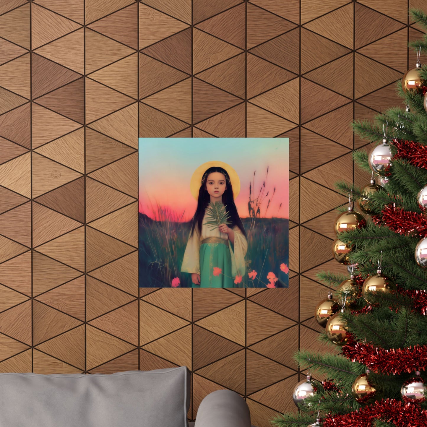 Saint Charity -  Sanctified Souls Print - Multiple Sizes - Premium Posters - Catholic Art - Christian Home - Martyr Saint