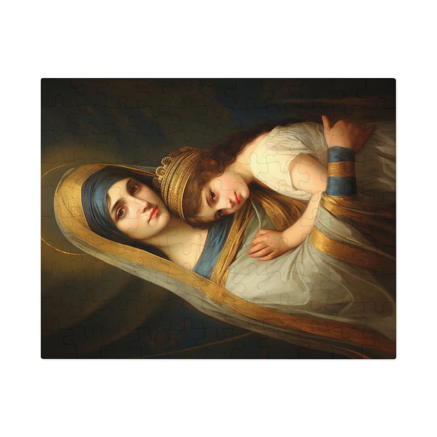 Saint Anne mother to Mary the Blessed Virgin - Puzzle and Keepsake Tin - Jigsaw Puzzle (30, 110, 252, 500,1000-Piece) - Religious Puzzle