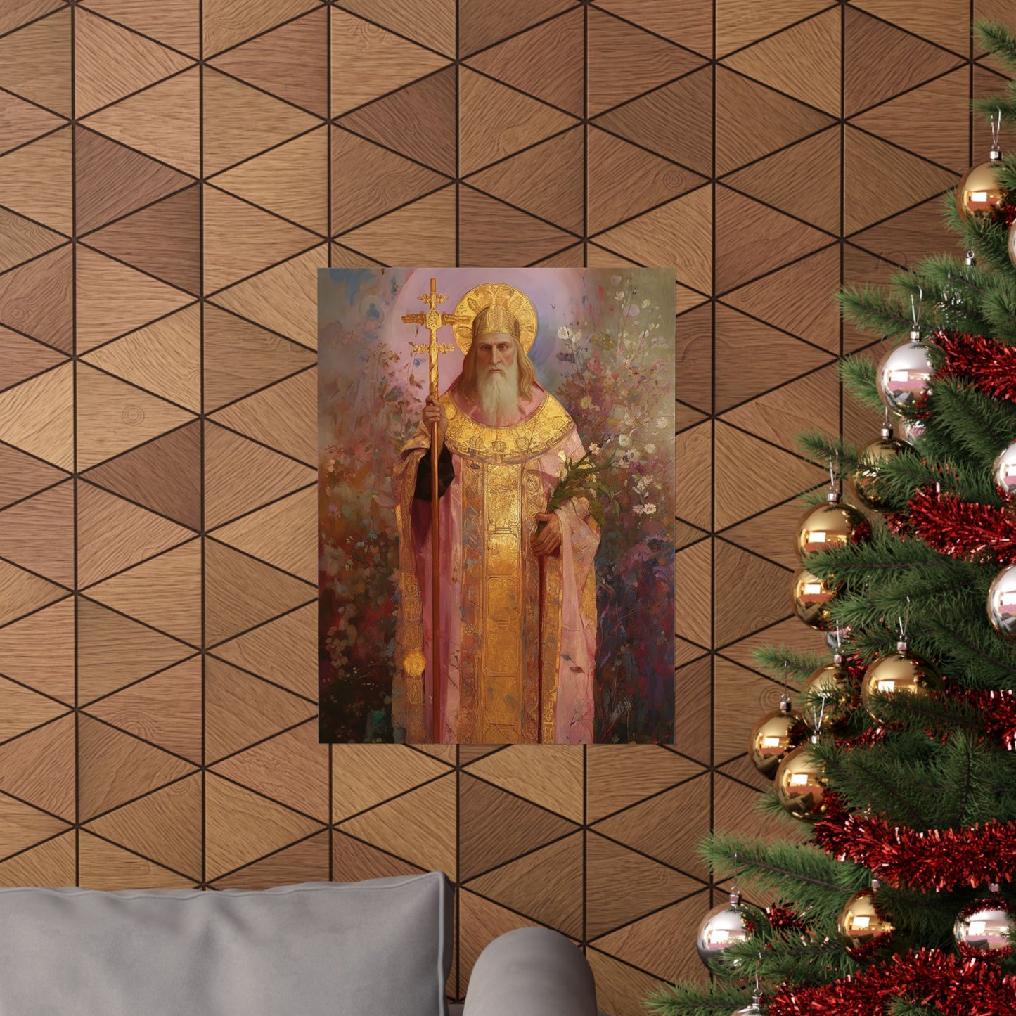 Saint Thorlak of Iceland Print - Sanctified Souls Print - Multiple Sizes - Premium Matte Vertical Posters