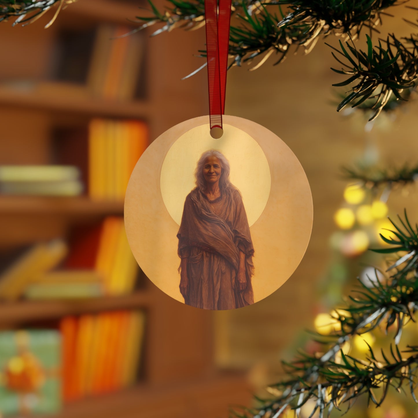 Saint Mary of Egypt - Desert Mother - Metal Ornament - Religious Holiday Christmas Ornament and Keepsake