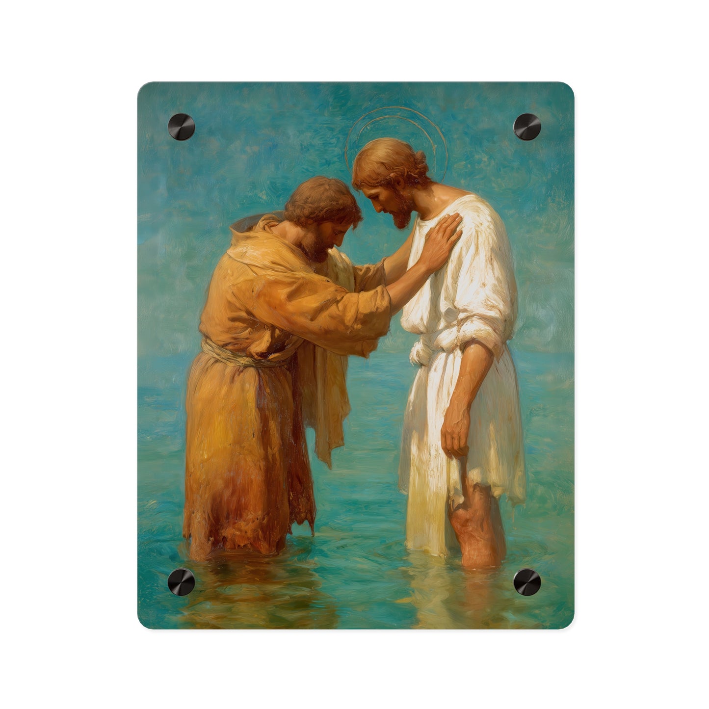 Saint John the Baptist, Servant of the Dawn Acrylic Wall Art Panel - Ready to Hang Acrylic Print - Catholic Saint Art
