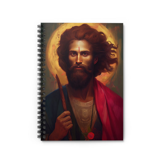 Saint James the Lesser Journal - Sanctified Souls Art - Religious Based Notebook - Spiral Notebook - Ruled Line