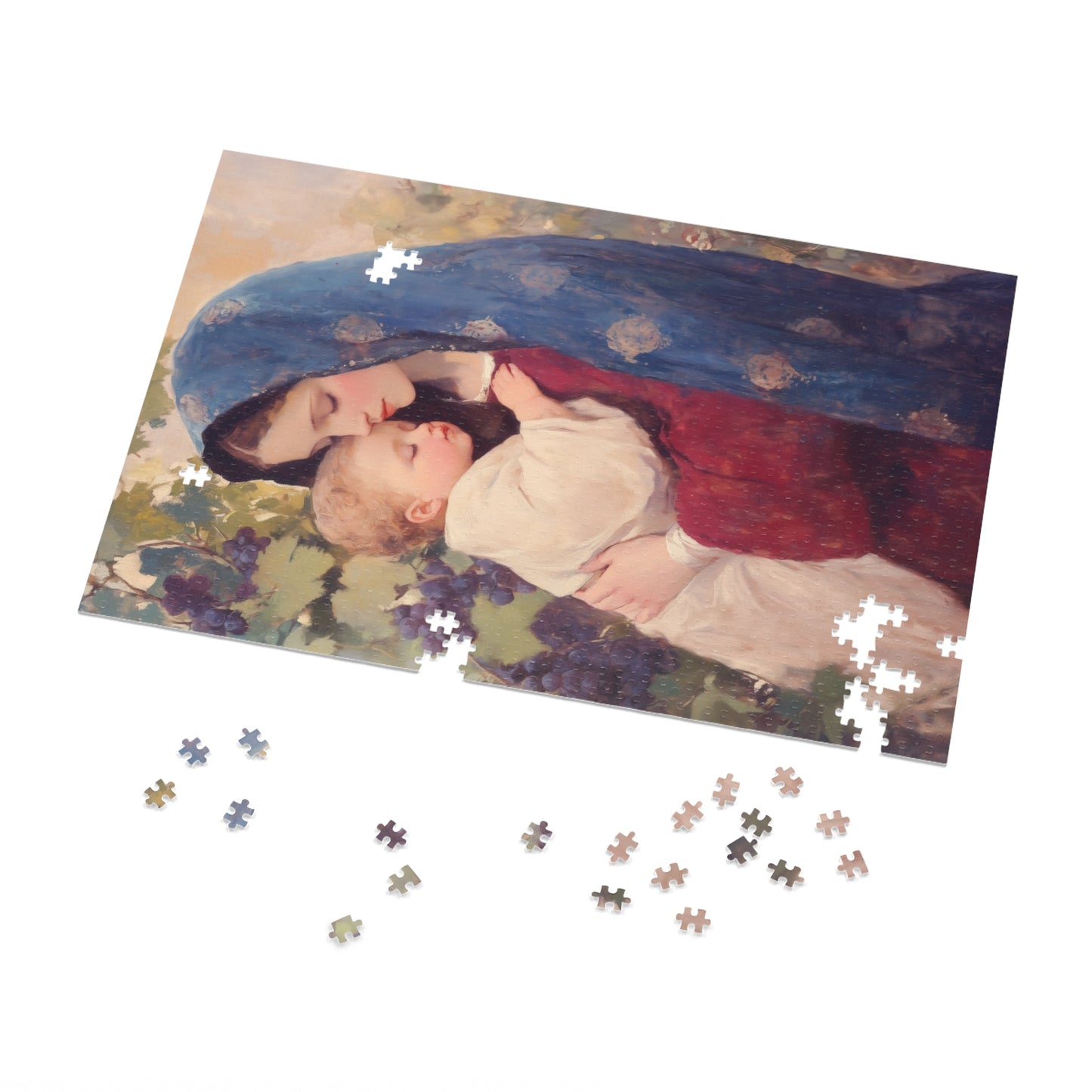 Our Lady of the Grapes / Out Lady of the Harvest - Puzzle & Keepsake Tin - Religious Jigsaw Puzzle (30, 110, 252, 500,1000-Piece)