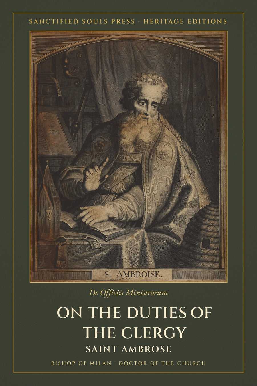 On the Duties of the Clergy by Saint Ambrose of Milan, front cover