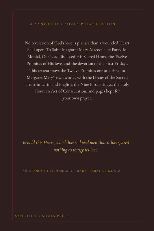 The Sacred Heart of Jesus, back cover