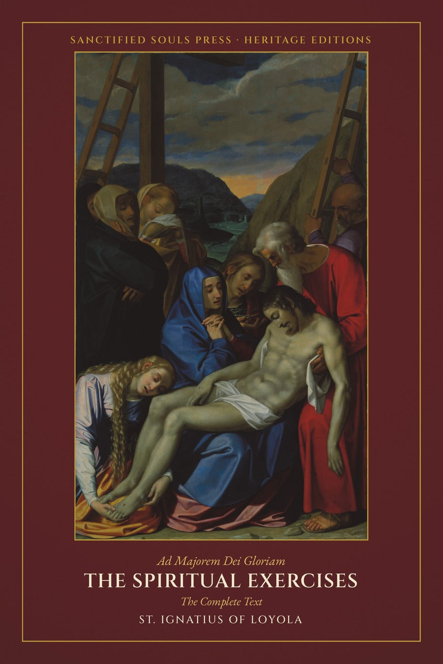 The Spiritual Exercises, St. Ignatius of Loyola, Sanctified Souls Press Heritage Editions, front cover