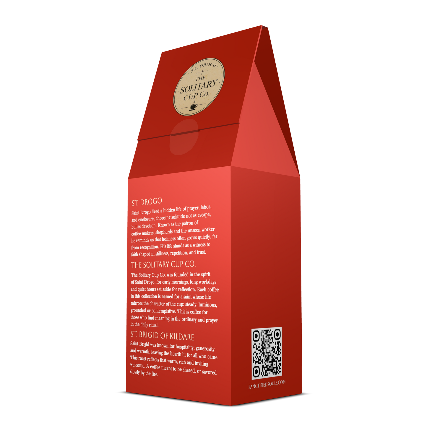 St. Brigid of Kildare - Firelight Roast (Medium Roast) - St. Drogo - The Solitary Cup Co. - Artisan Catholic Saint Inspired Coffee - 12 oz.