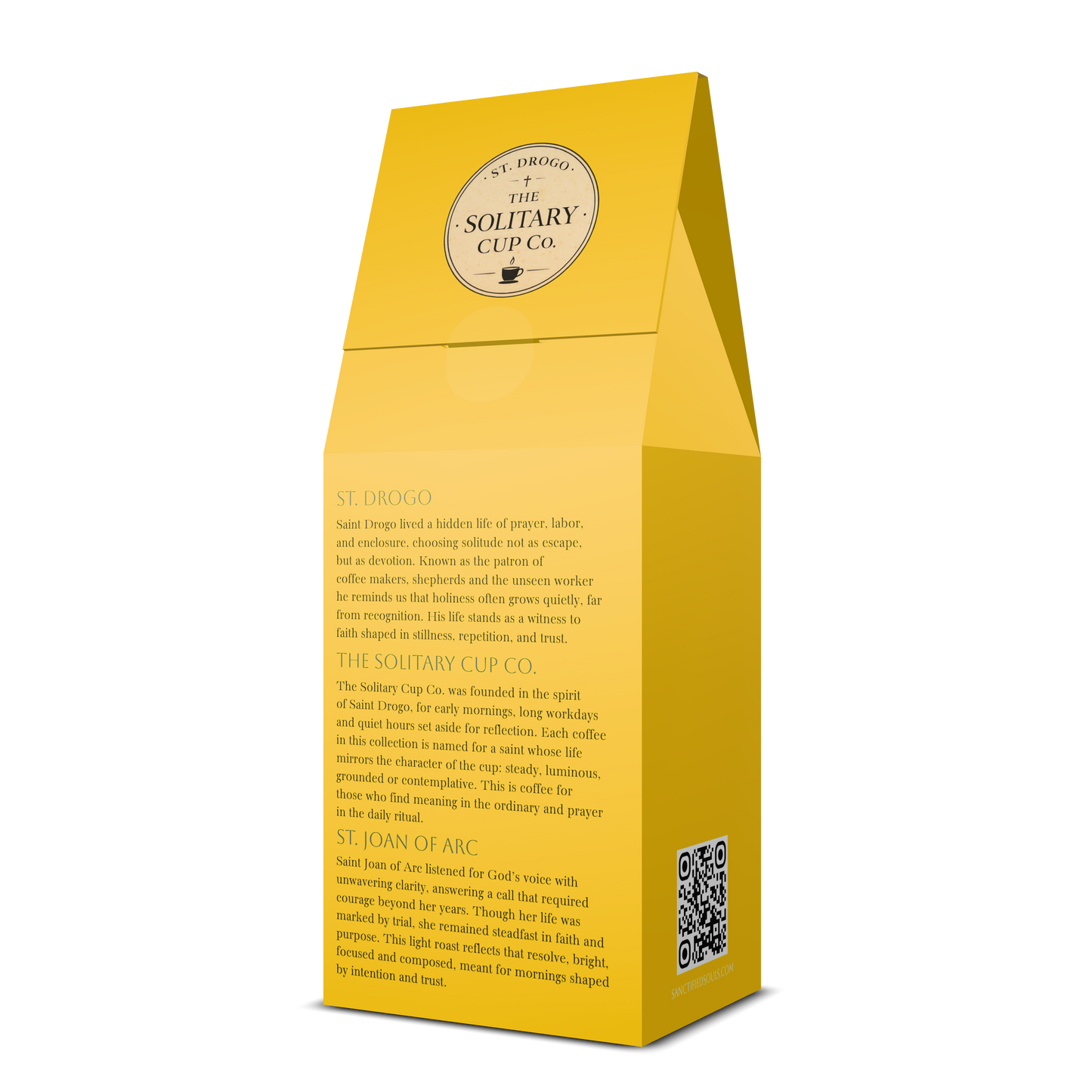 St. Joan of Arc - Morning Resolve (Light Roast) - St. Drogo - The Solitary Cup Co. - Artisan Catholic Saint Inspired Coffee - 12 oz.