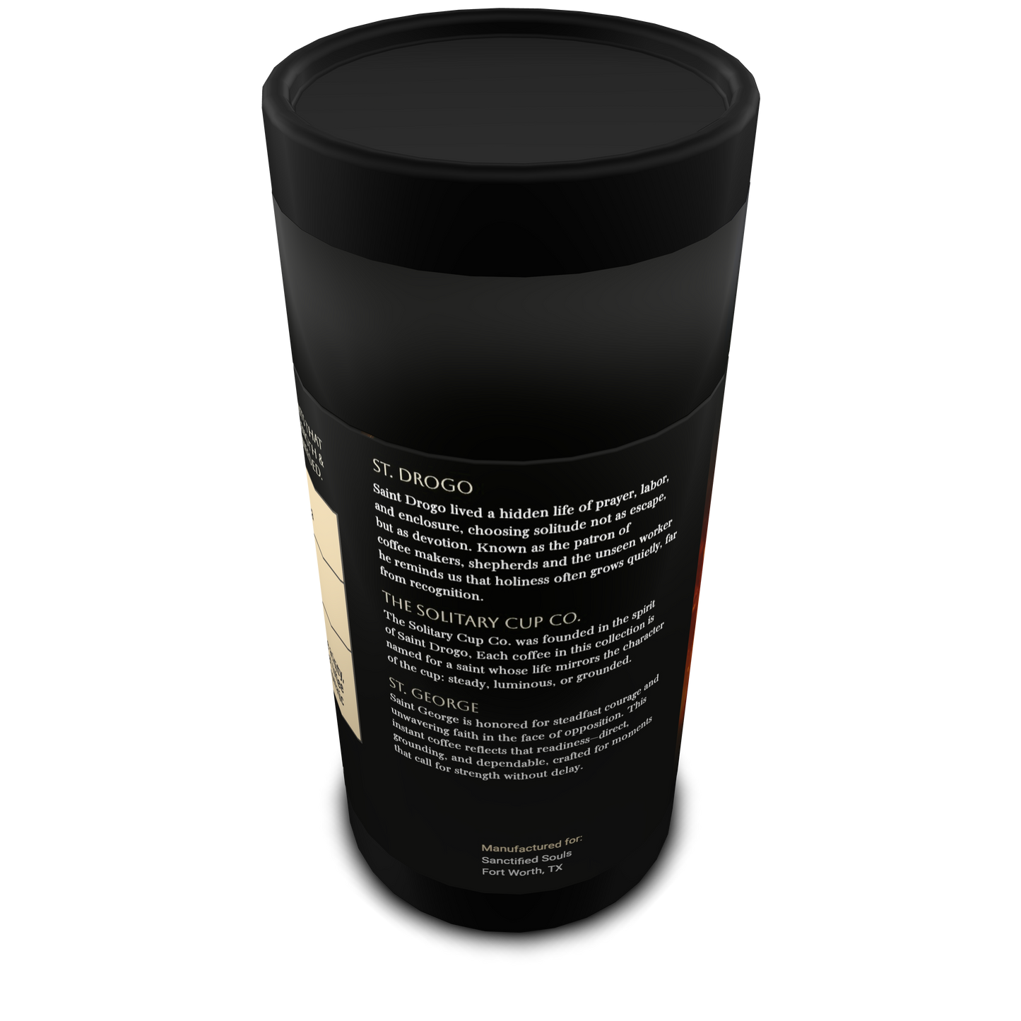 St. George - Strength at Hand (Instant Coffee Medium Roast) - St. Drogo - The Solitary Cup Co. - Artisan Catholic Saint Inspired Coffee - Instant coffee (freeze-dried) - NT WT 1.9oz (54g) - 27 SERVINGS